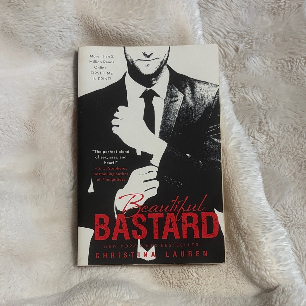Beautiful Bastard by Christina Lauren - Black, White & Red Paperback